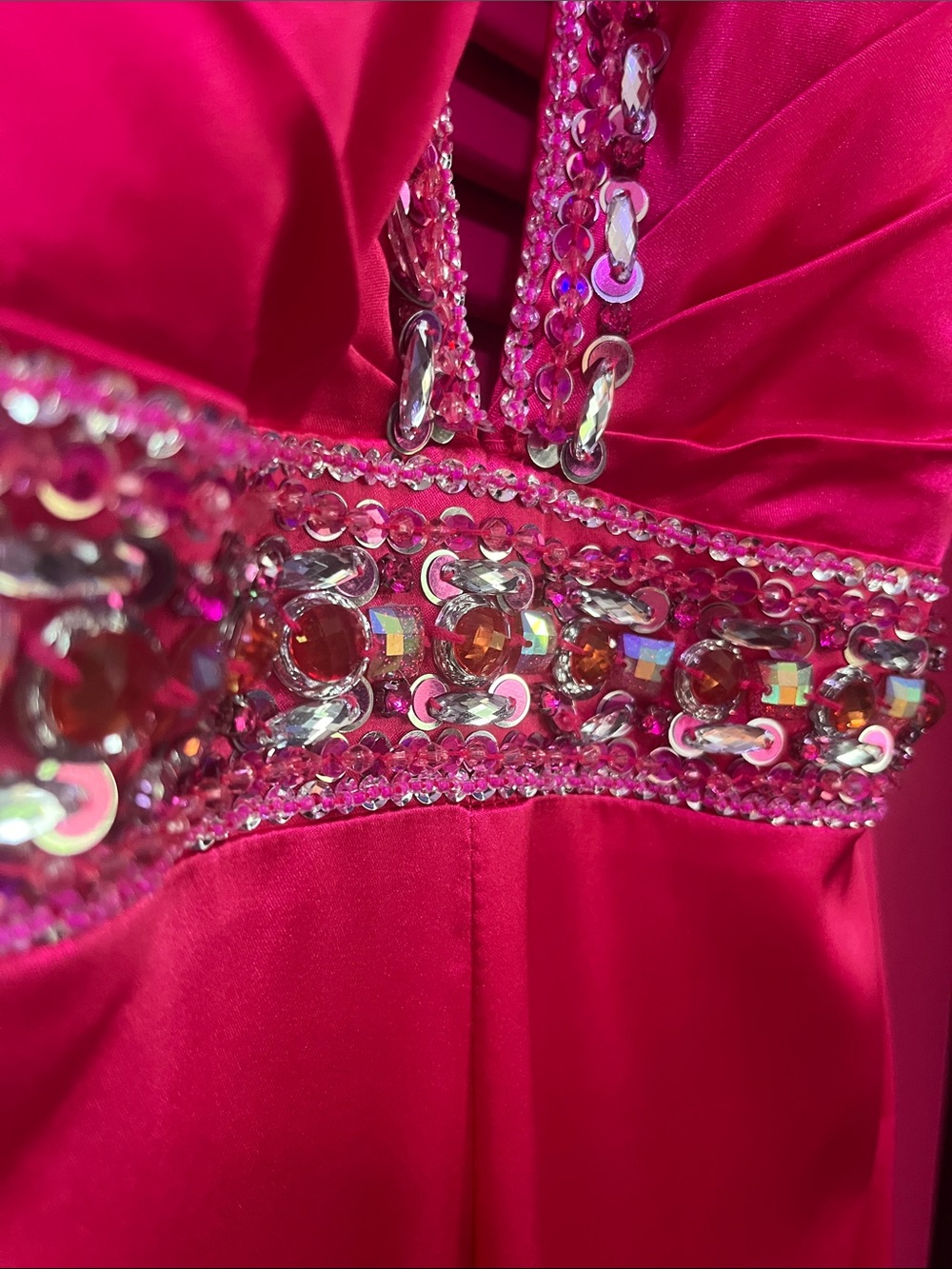 MORI LEE PAPARAZZI JUMPSUIT HIDDEN PANTS THAT LOOK LIKE A GOWN - Picture 15 of 16